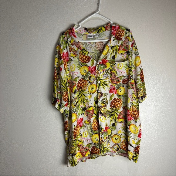 Spongebob Squarepants Vintage Button Up Shirt Size XXL - Picture 1 of 6